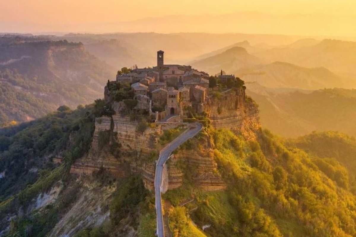 la vista di Civita di Bagnoregio