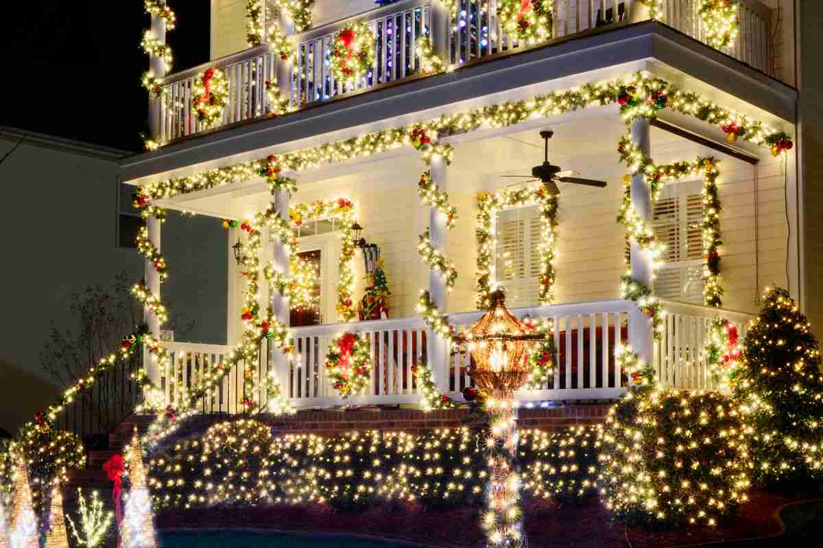 luci natale balcone